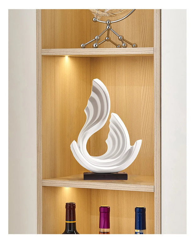 Light Luxury Upscale Style Wind And Water Tv Cabinet Wine Cooler Decorative Ornaments Niche Artists Home Crafts