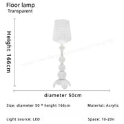 Nordic Art Deco Standing Lamps High-End Villa Living Room Floor Lamp Fashion Interior Lighting  Bedroom Bedside LED Table Lights