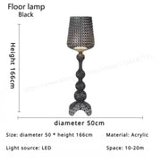 Nordic Art Deco Standing Lamps High-End Villa Living Room Floor Lamp Fashion Interior Lighting  Bedroom Bedside LED Table Lights