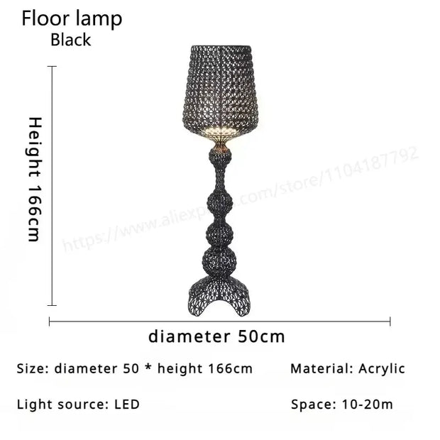 Nordic Art Deco Standing Lamps High-End Villa Living Room Floor Lamp Fashion Interior Lighting  Bedroom Bedside LED Table Lights