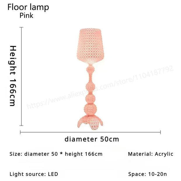 Nordic Art Deco Standing Lamps High-End Villa Living Room Floor Lamp Fashion Interior Lighting  Bedroom Bedside LED Table Lights