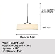 Italian Design Fabric Floor Light Office Bedroom Creative Hotel Living Room Art Atmosphere Bedside Reading Table Light