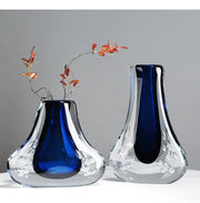 Bubble Glass Vase Blue Transparent Double-layer Flower Arrangement Accessories Hydroponic Terrarium Home Decoration