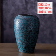 Vase ceramic large-capacity solidcolor Japanese desktop decoration ornament living room home creative pottery flower arrangement