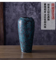 Vase ceramic large-capacity solidcolor Japanese desktop decoration ornament living room home creative pottery flower arrangement