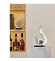 Light Luxury Upscale Style Wind And Water Tv Cabinet Wine Cooler Decorative Ornaments Niche Artists Home Crafts