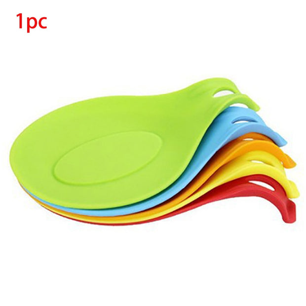 Kitchen Spoon Holders Fork Spatula Rack Shelf Organizer Plastic Spoon Rest Chopsticks Holder Non-slip Spoons Pad Kitchen Utensil - Synoptic Home Essentials