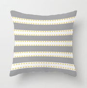 Yellow Striped Pillowcases - Geometric Throw Pillow Covers - Synoptic Home Essentials