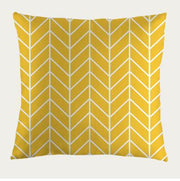 Yellow Striped Pillowcases - Geometric Throw Pillow Covers - Synoptic Home Essentials