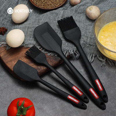 Heat Resistant Silicone Spatula Set - Synoptic Home Essentials