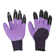 Garden Gloves With Claws ABS Plastic Garden Rubber Gloves Gardening Digging Planting Durable Waterproof Work Glove Outdoor - Synoptic Home Essentials