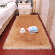 Plush Soft Sheepskin Bedroom Carpet Imitation Wool Pad Long Hair Bedside Mat Sofa Cushion White Rugs Red Living Room Fur Carpet - Synoptic Home Essentials