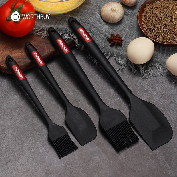 Heat Resistant Silicone Spatula Set - Synoptic Home Essentials