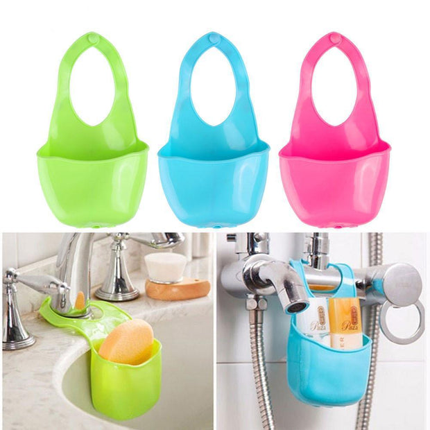 Bathroom & Kitchen Sink Sponge Holder Storage - Synoptic Home Essentials