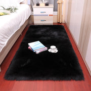 Plush Soft Sheepskin Bedroom Carpet Imitation Wool Pad Long Hair Bedside Mat Sofa Cushion White Rugs Red Living Room Fur Carpet - Synoptic Home Essentials