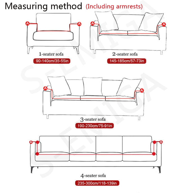 Solid Corner Sofa Covers - Synoptic Home Essentials