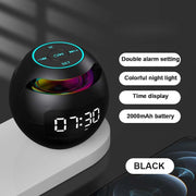 Mini Bluetooth Speaker LED Display Alarm Clock - Synoptic Home Essentials