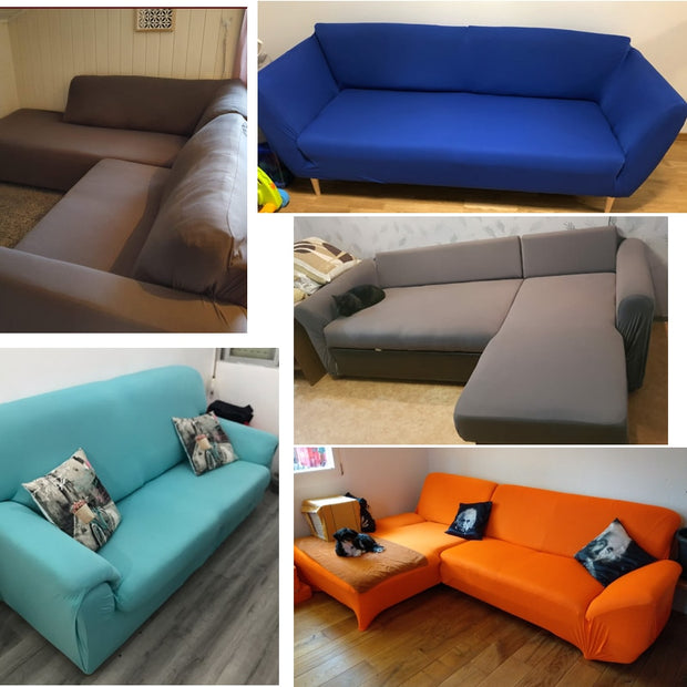 Solid Corner Sofa Covers - Synoptic Home Essentials