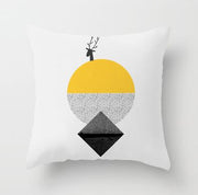 Yellow Striped Pillowcases - Geometric Throw Pillow Covers - Synoptic Home Essentials