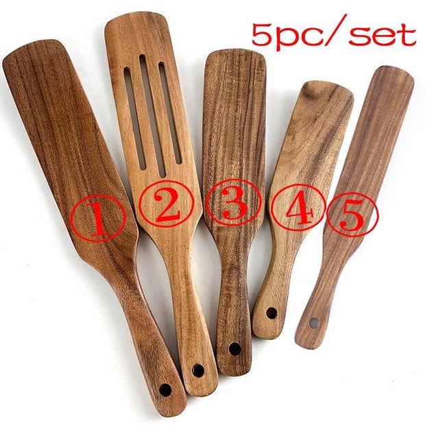 7PCS Wooden Spoon Set - Synoptic Home Essentials