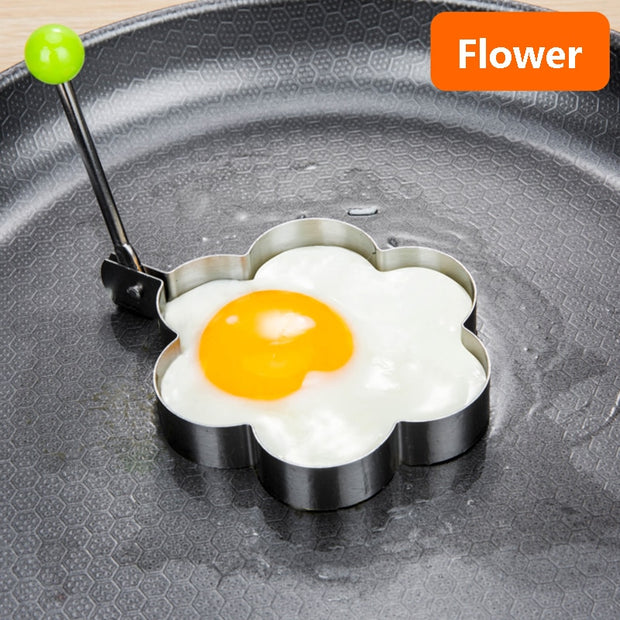 Stainless Steel 5Style Fried Egg Pancake Shaper Omelette Mold Mould Frying Egg Cooking Tools Kitchen Accessories Gadget Rings - Synoptic Home Essentials