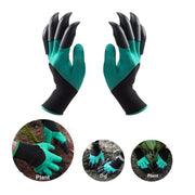 Garden Gloves With Claws ABS Plastic Garden Rubber Gloves Gardening Digging Planting Durable Waterproof Work Glove Outdoor - Synoptic Home Essentials