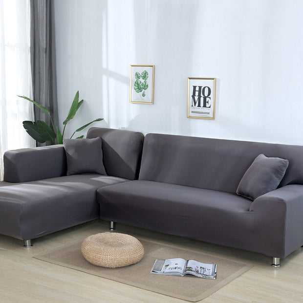 Solid Corner Sofa Covers - Synoptic Home Essentials