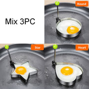 Stainless Steel 5Style Fried Egg Pancake Shaper Omelette Mold Mould Frying Egg Cooking Tools Kitchen Accessories Gadget Rings - Synoptic Home Essentials