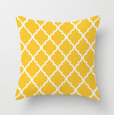 Yellow Striped Pillowcases - Geometric Throw Pillow Covers - Synoptic Home Essentials