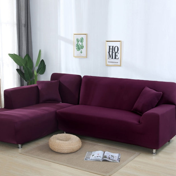 Solid Corner Sofa Covers - Synoptic Home Essentials