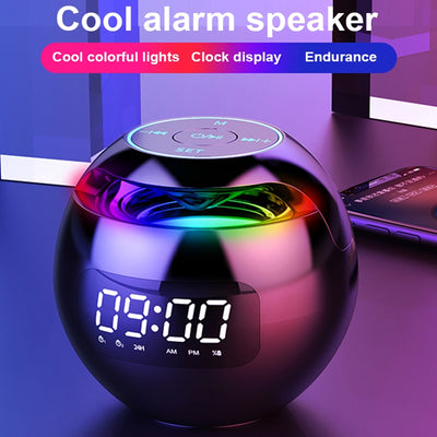 Mini Bluetooth Speaker LED Display Alarm Clock - Synoptic Home Essentials