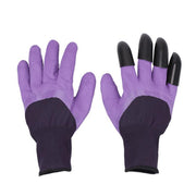 Garden Gloves With Claws ABS Plastic Garden Rubber Gloves Gardening Digging Planting Durable Waterproof Work Glove Outdoor - Synoptic Home Essentials