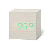 New Qualified Digital Wooden LED Alarm Clock Wood Retro Glow Clock Desktop Table Decor Voice Control Snooze Function Desk Tools - Synoptic Home Essentials