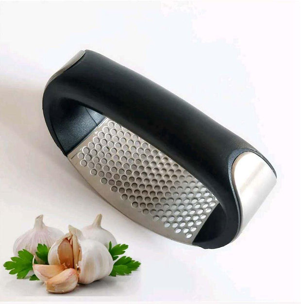 1pcs Stainless Steel Garlic Press Manual Garlic Mincer Chopping Garlic Tools Curve Fruit Vegetable Tools Kitchen Gadgets - Synoptic Home Essentials