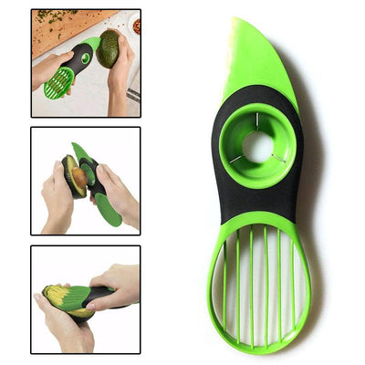 3 In 1 Multifunction Avocado Slicer, Peeler and Pit Removing Tool - Synoptic Home Essentials