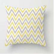 Yellow Striped Pillowcases - Geometric Throw Pillow Covers - Synoptic Home Essentials