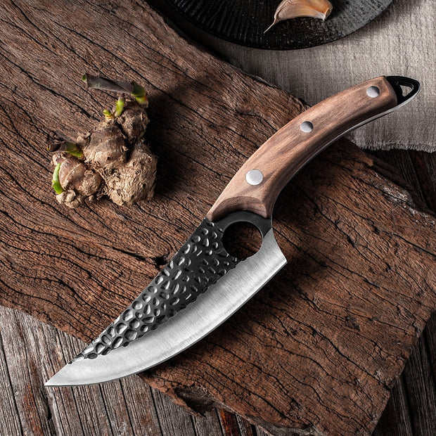 Handmade Stainless Steel Kitchen Chef Boning Knife Fishing Knife Meat Cleaver Outdoor Camping Cooking Cutter Butcher Knife - Synoptic Home Essentials