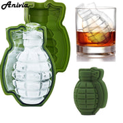 New 3D Grenade Shape Ice Cube Mold Ice Cream Maker Party Drinks Silicone Trays Molds Kitchen Bar Tool, A Great Mens Gift - Synoptic Home Essentials