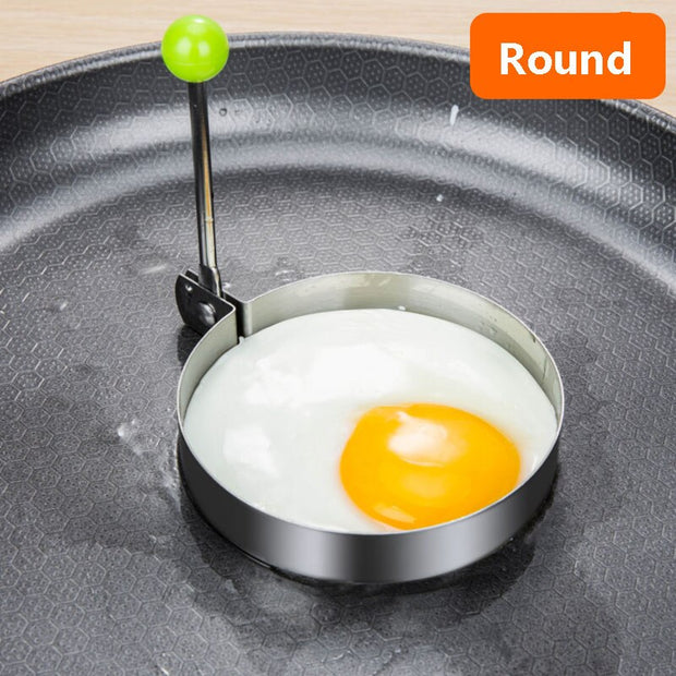 Stainless Steel 5Style Fried Egg Pancake Shaper Omelette Mold Mould Frying Egg Cooking Tools Kitchen Accessories Gadget Rings - Synoptic Home Essentials