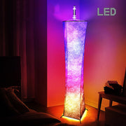 RGB Color Changing Atmosphere Modern LED Floor Lamp Home Decor With Remote Control Hotel Slim Waist Fabric Shade Living Room - Synoptic Home Essentials