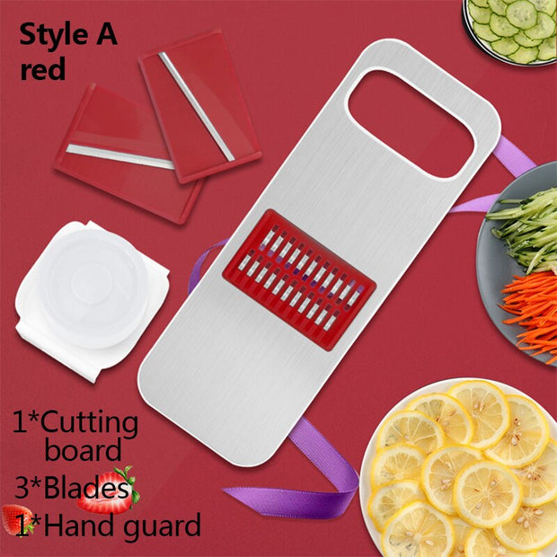 TESHOM Vegetable Chopper Mandoline Slicer Fruit Cheese Onion Cutter Potato Peeler Grater Kitchen Tools Gadgets Accessories New - Synoptic Home Essentials