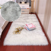 Plush Soft Sheepskin Bedroom Carpet Imitation Wool Pad Long Hair Bedside Mat Sofa Cushion White Rugs Red Living Room Fur Carpet - Synoptic Home Essentials