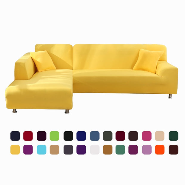 Solid Corner Sofa Covers - Synoptic Home Essentials