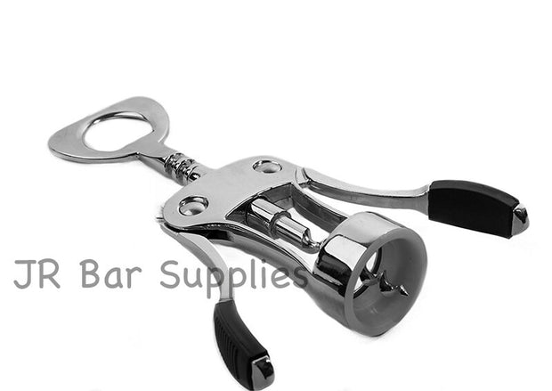 Stainless Steel Red Wine Beer Bottle Opener Wing Corkscrew - Synoptic Home Essentials