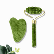 Natural Massager for Face Gouache Scraper Face Massager Jade Roller Guasha Scraper Facial Neck Gua Sha Face Skin Beauty Care - Synoptic Home Essentials