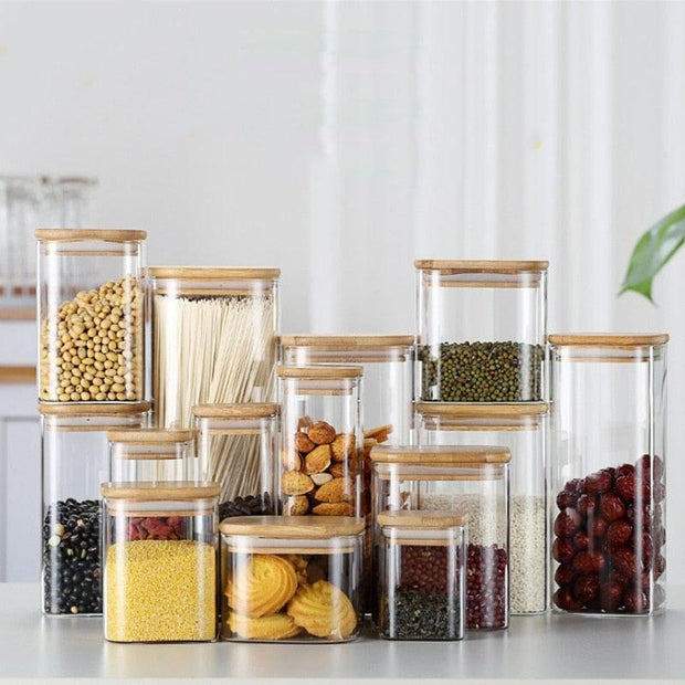 Glass Spice Jars - Synoptic Home Essentials