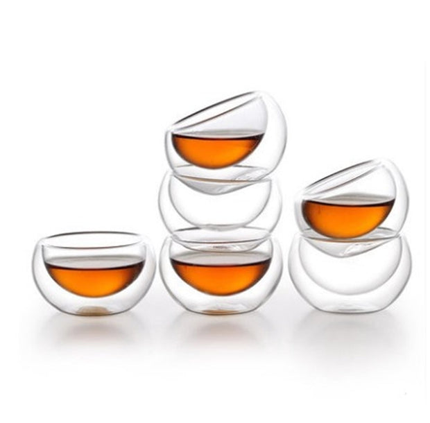 Heat-Resistant Double Wall Glass Cup Water Espresso Coffee Cup Set Handmade Beer Mug Tea Glass Water Milk Glass Cup Drinkware - Synoptic Home Essentials