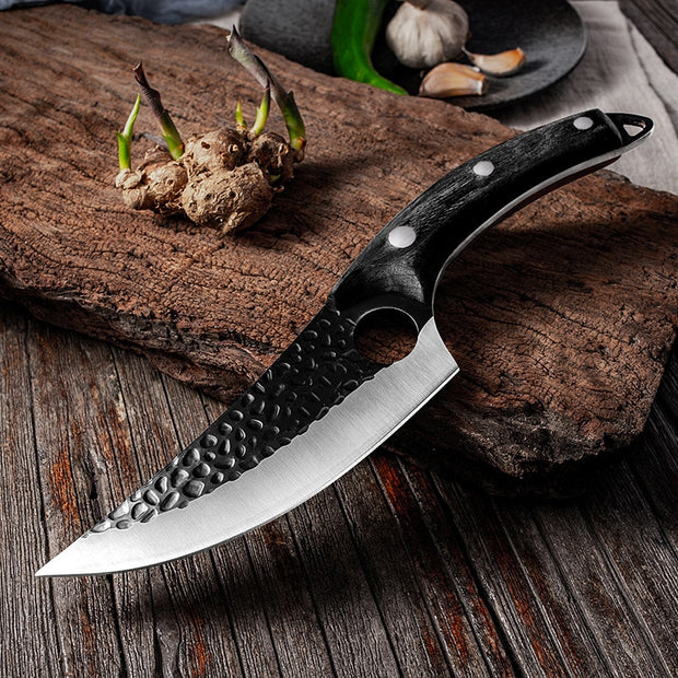 Handmade Stainless Steel Kitchen Chef Boning Knife Fishing Knife Meat Cleaver Outdoor Camping Cooking Cutter Butcher Knife - Synoptic Home Essentials