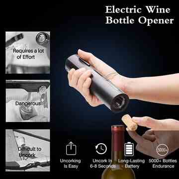 Electric Wine Opener Rechargeable - Synoptic Home Essentials